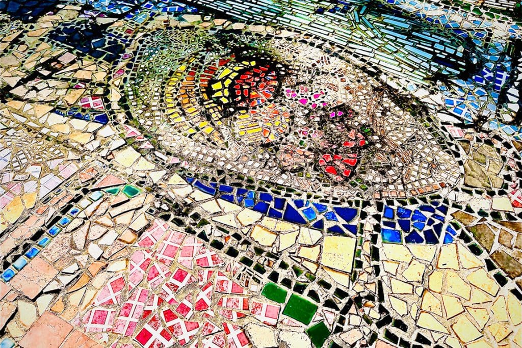 Beautiful mosaics at Fruit Bowl