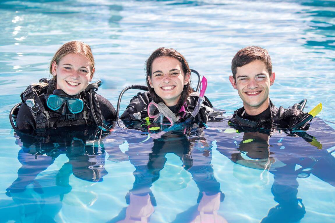 Learning to dive in the Cayman Islands 