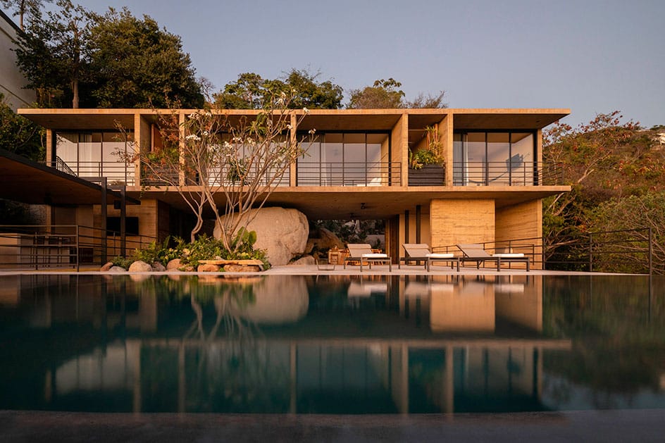 Casa Piedra (Stone House), by Taller Gabriela Carrillo, incorporates the surrounding rocky landscape of Acapulco, Mexico in its design