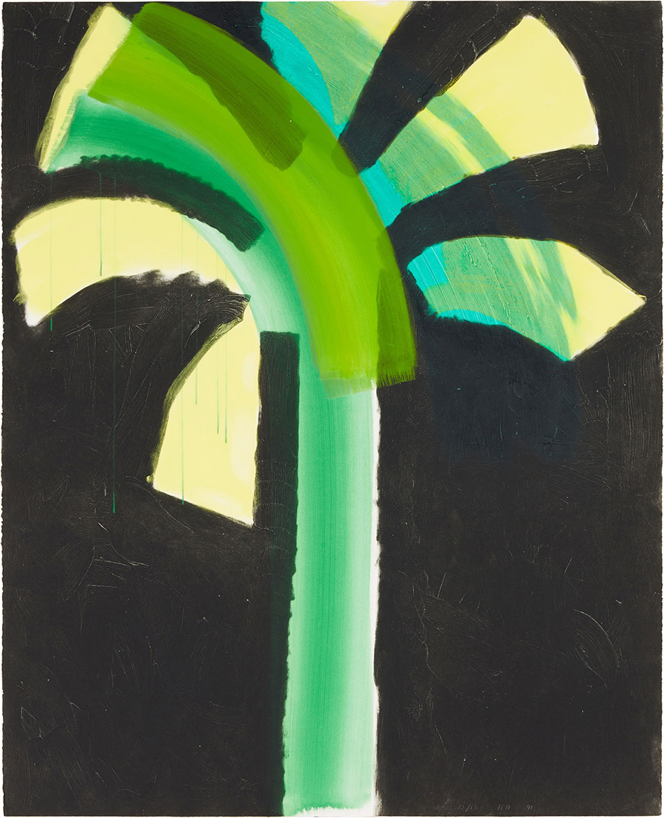 Howard Hodgkin, “Night Palm (Heenk 86),” signed, 1990-91. Courtesy of Sotheby’s