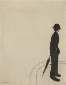 LAURENCE STEPHEN LOWRY, R.A., A MAN WAITING (1964). ESTIMATE: £100,000-150,000