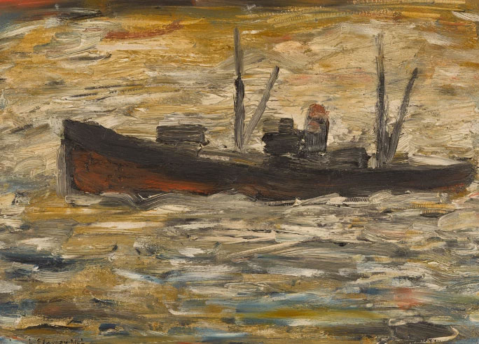 LAURENCE STEPHEN LOWRY, R.A., A SHIP AT SEA (1962). ESTIMATE: £60,000-80,000